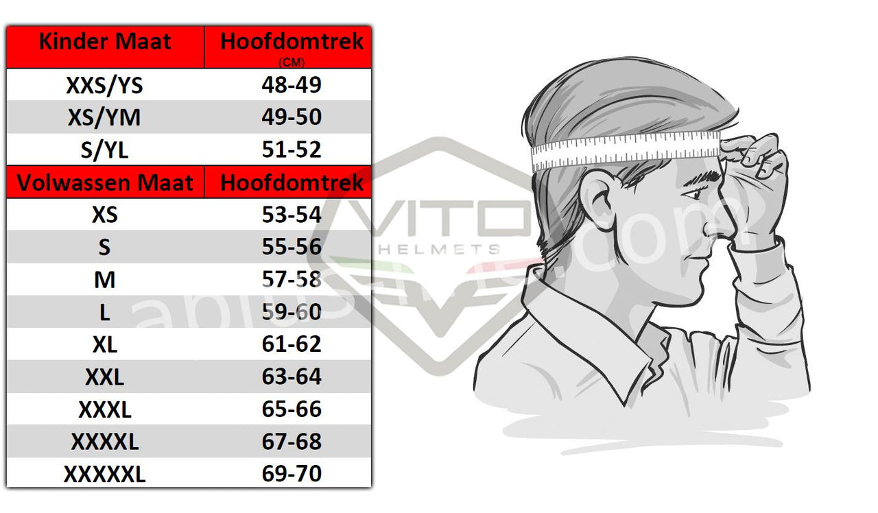 VITO Bruzano Smoke Fashion Visier u. abnehmbares Kinnstück verschiedene Farben XS - XL