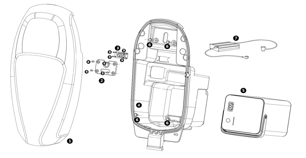 Baugruppe MQi+ Sport - Sitz - Akku - Ladegerät