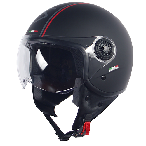 Helm vito jet loreto fashion matt schwarz