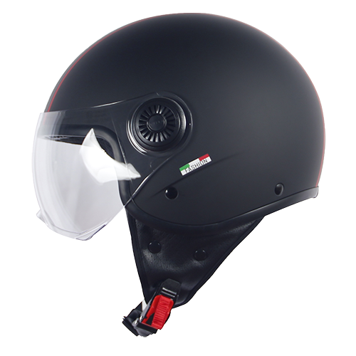 Helm vito jet loreto fashion matt schwarz