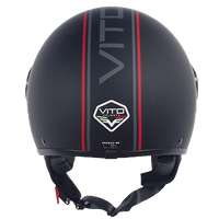 Helm vito jet loreto fashion matt schwarz
