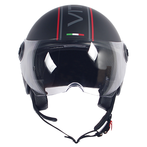 Helm vito jet loreto fashion matt schwarz