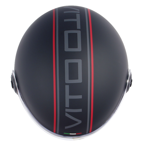 Helm vito jet loreto fashion matt schwarz