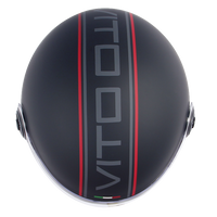Helm vito jet loreto fashion matt schwarz