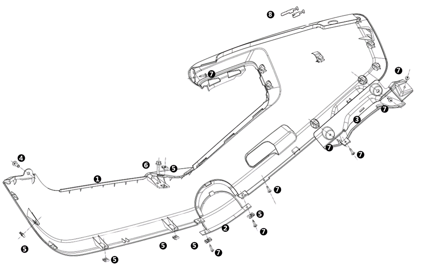 Baugruppe MQi+ Sport - Karosserie Rechts