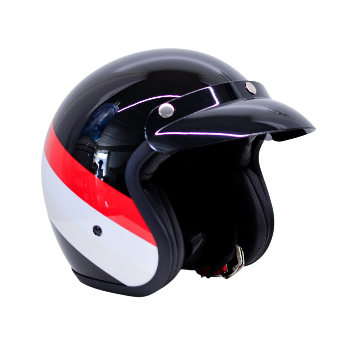 NIU HELM SCHWARZ ROT/WEISS GLANZ
