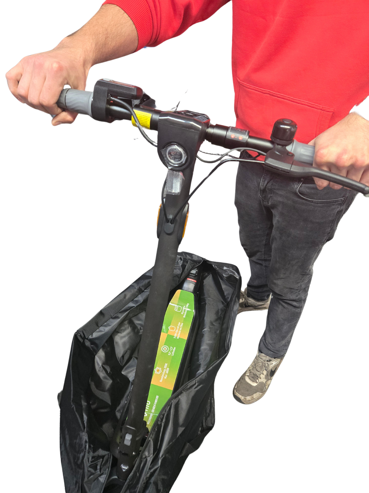 Tasche für e-scooter/tretroller - schwarz - Speziell für KQI 100F geeignet