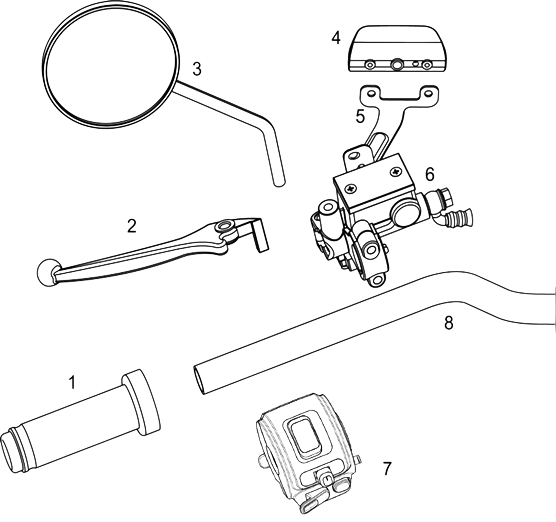 Baugruppe NQi Sport 18-23 - Lenker links