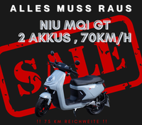 MQi GT E-Roller – 70 km/h Höchstgeschwindigkeit – inkl. 2 Akkus – Bis zu 75 km Reichweite – Kraftvoller Bosch Motor