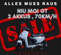 MQi GT E-Roller – 70 km/h Höchstgeschwindigkeit – inkl. 2 Akkus – Bis zu 75 km Reichweite – Kraftvoller Bosch Motor