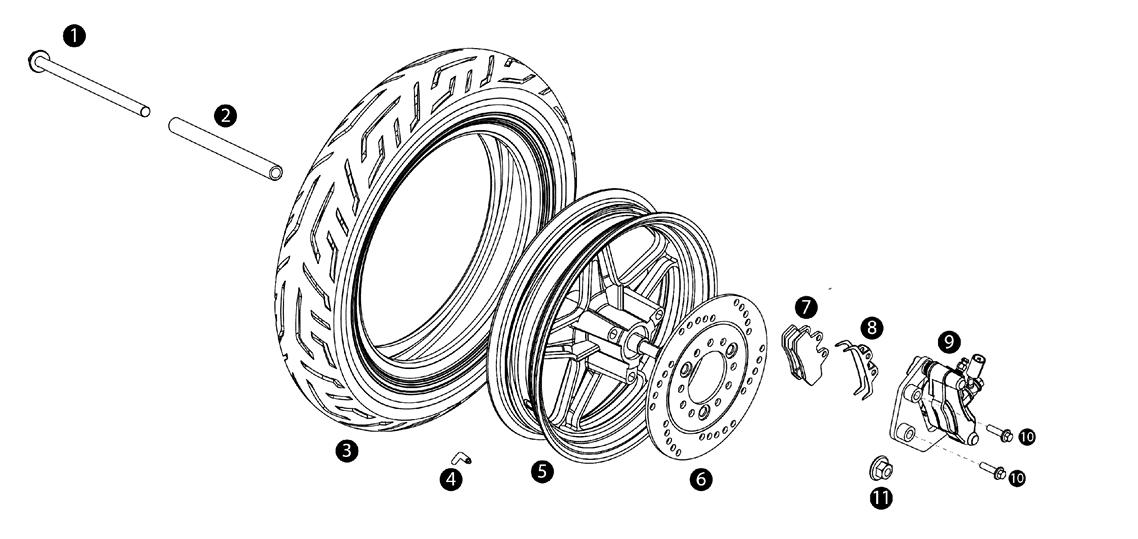 Baugruppe MQi+ Sport - Vorderrad