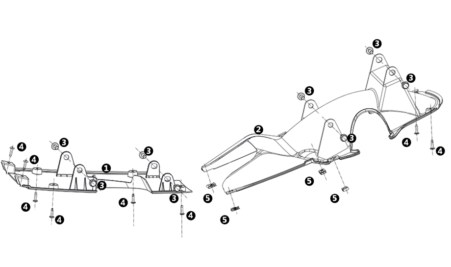 Baugruppe MQi+ Sport - Karosserie Unterseite